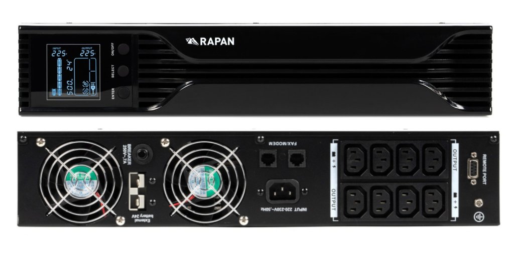 RAPAN-UPS 1000 RACK+2х9Ah (RAPAN-UPS 1000-RACK-IN-2х9-E) — купить в Самаре | Витаком