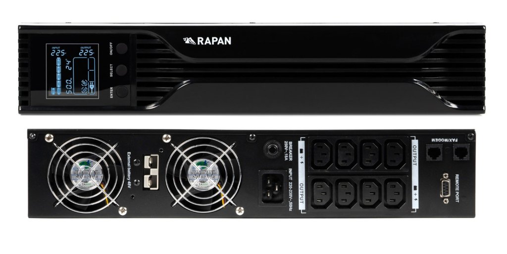 RAPAN-UPS 2000 RACK+4х9Ah (RAPAN-UPS 2000-RACK-IN-4х9-E) — купить в Самаре | Витаком